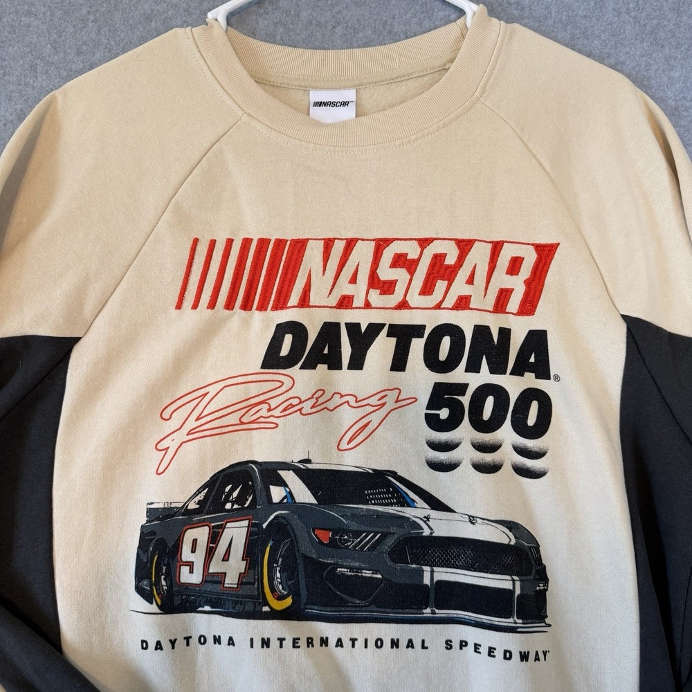 Nascar Racing Daytona 500 Graphic Freeze Sweatshirt Size Med. Bill Elliott #94